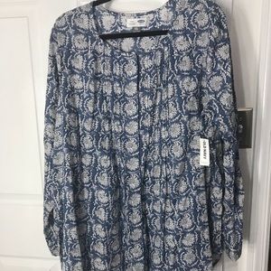 Women’s old navy tunic length blouse